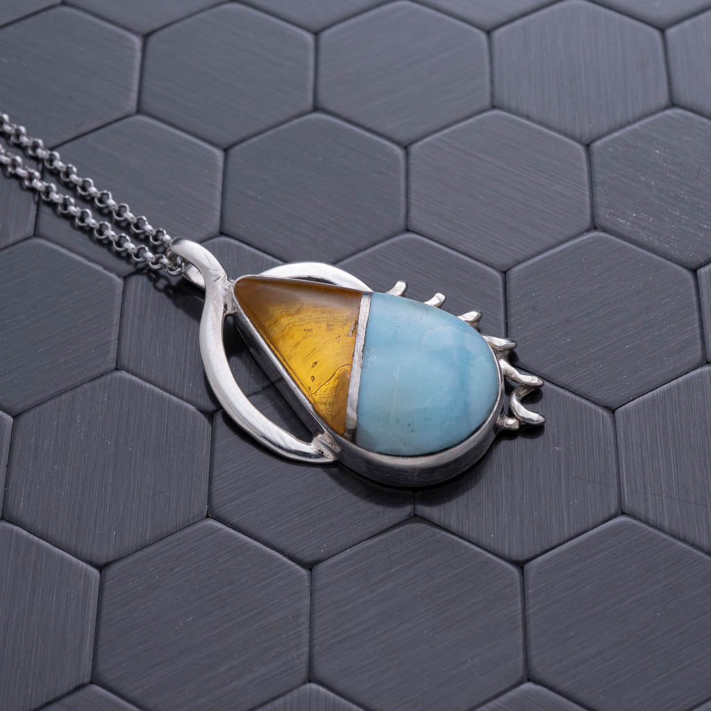 Green Amber Pendant, Renata