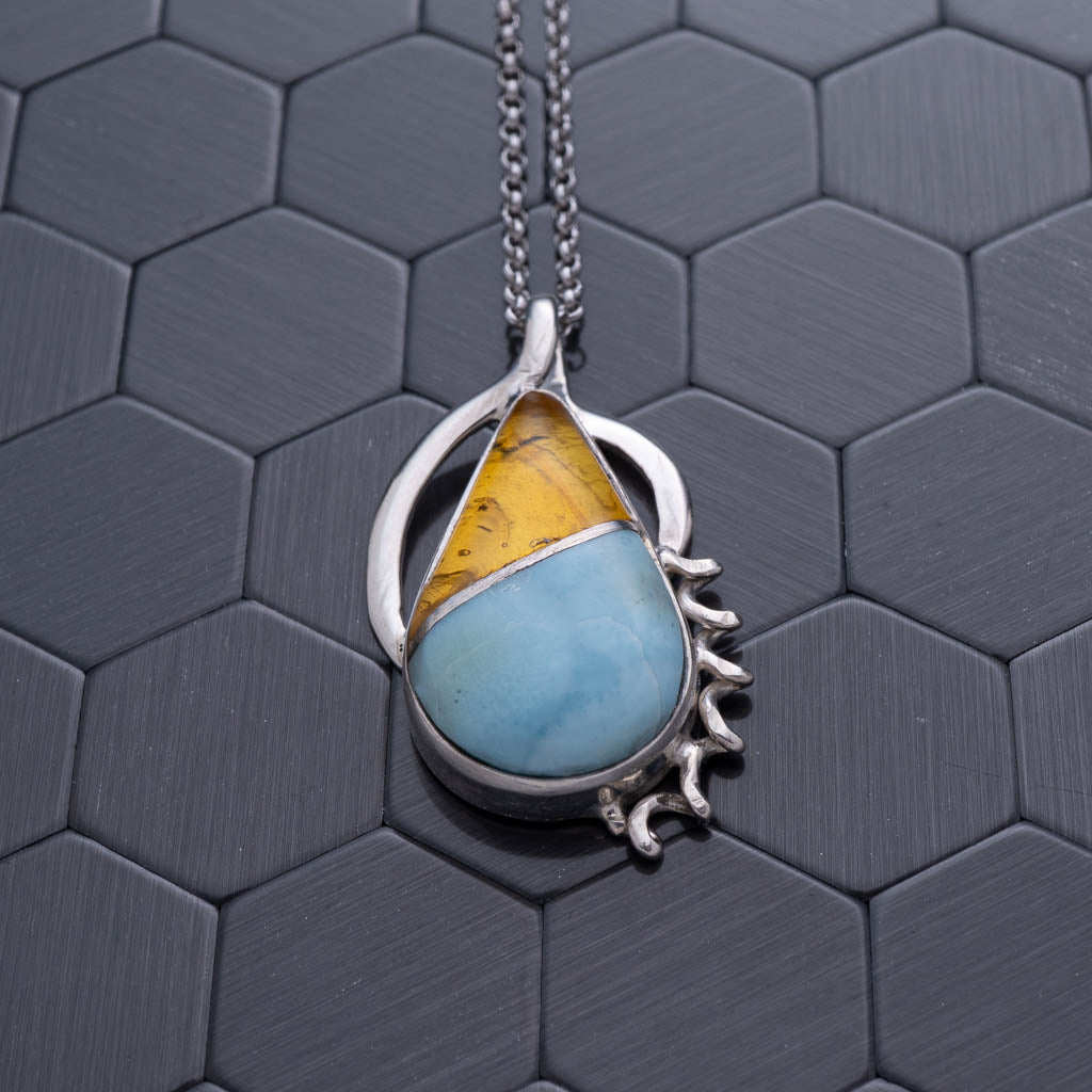 Green Amber Pendant, Renata