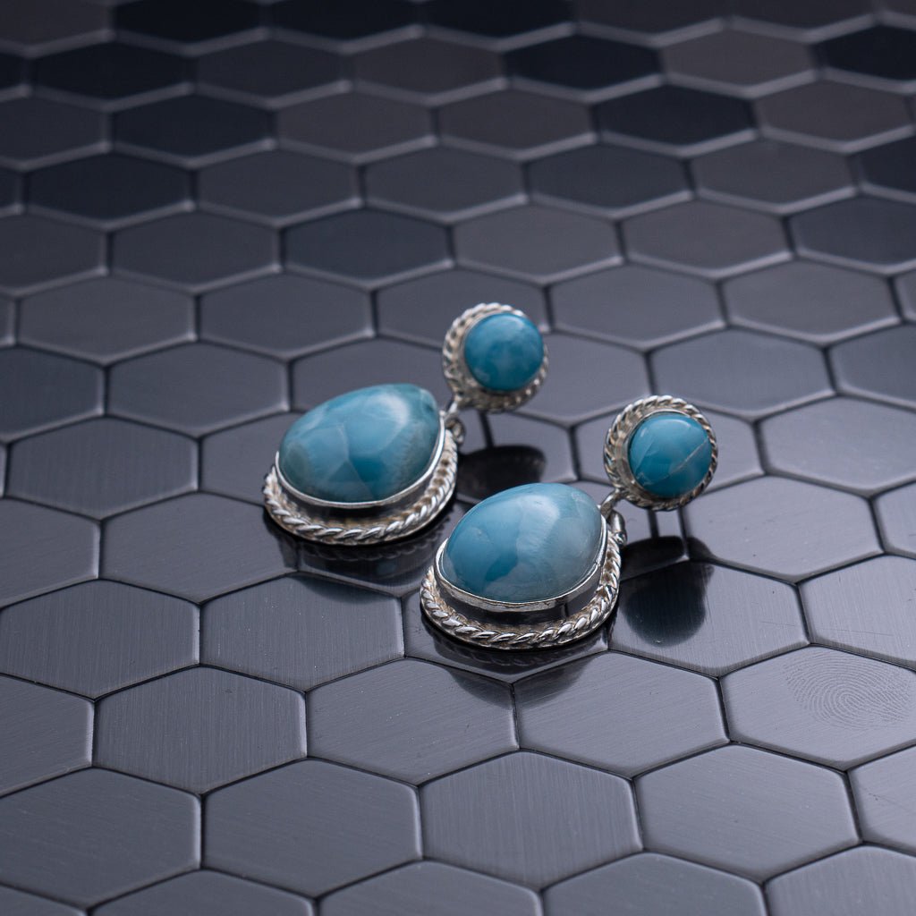 Larimar Earring, Amphitrite