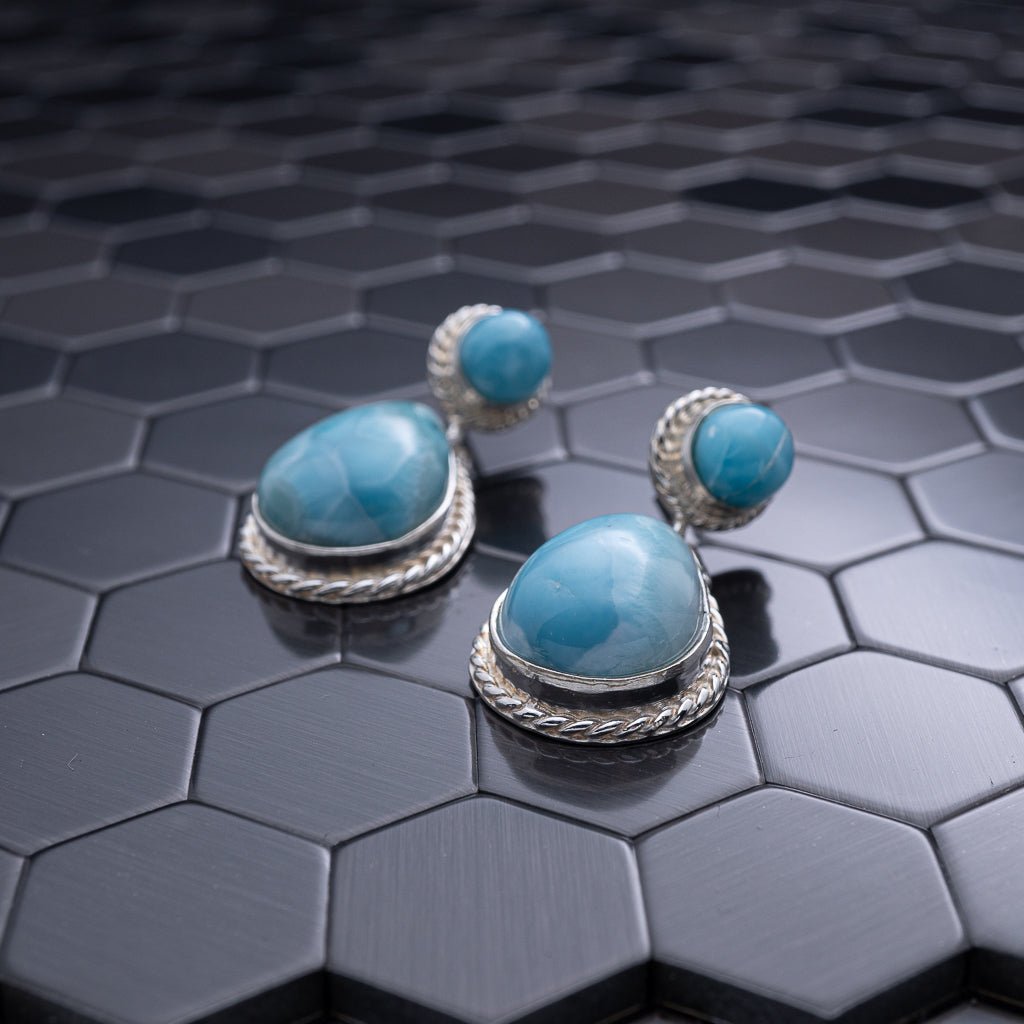 Larimar Earring, Amphitrite