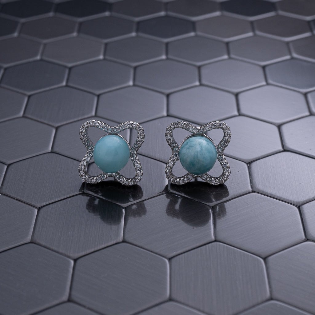Larimar Earring, Bonnie