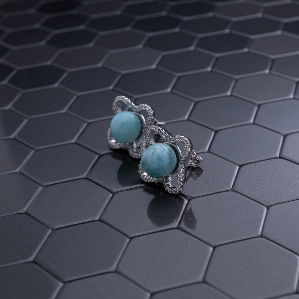 Larimar Earring, Bonnie