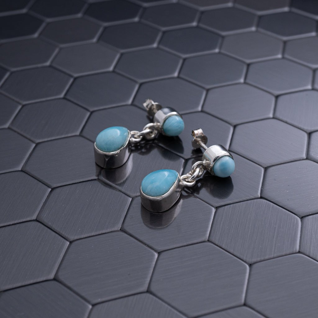 Larimar Earring, Delphina