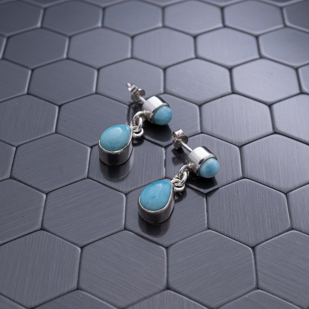 Larimar Earring, Delphina