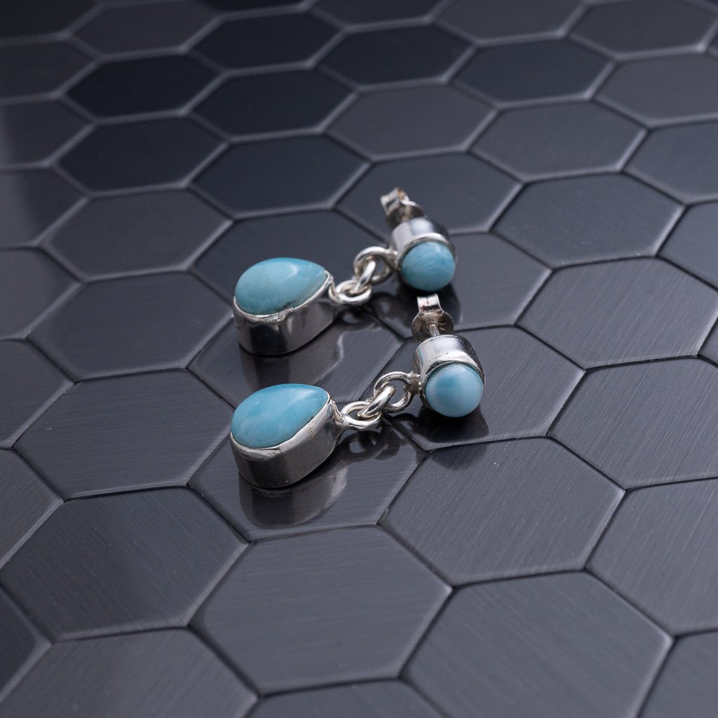 Larimar Earring, Delphina