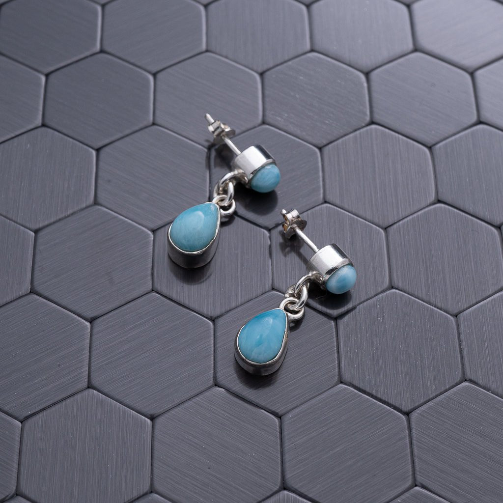 Larimar Earring, Delphina