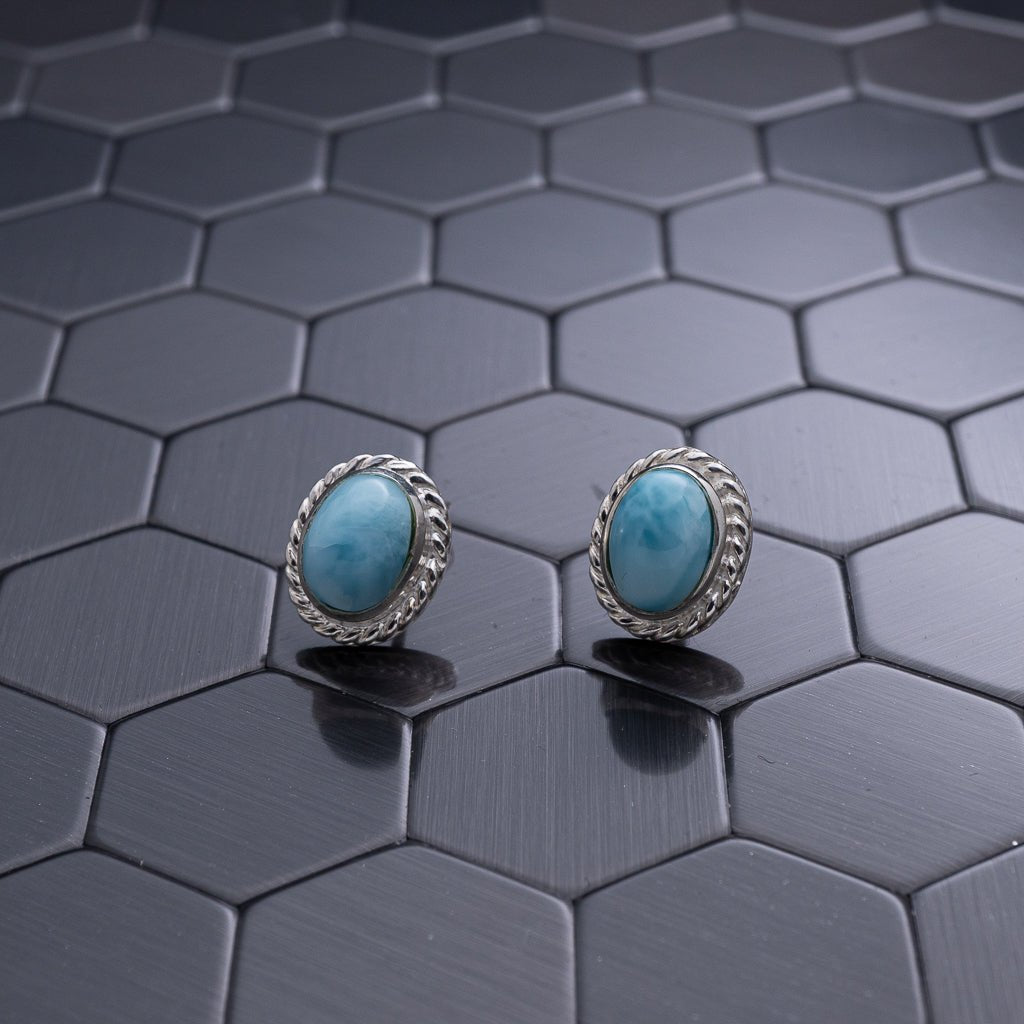Larimar Earring, Dominica