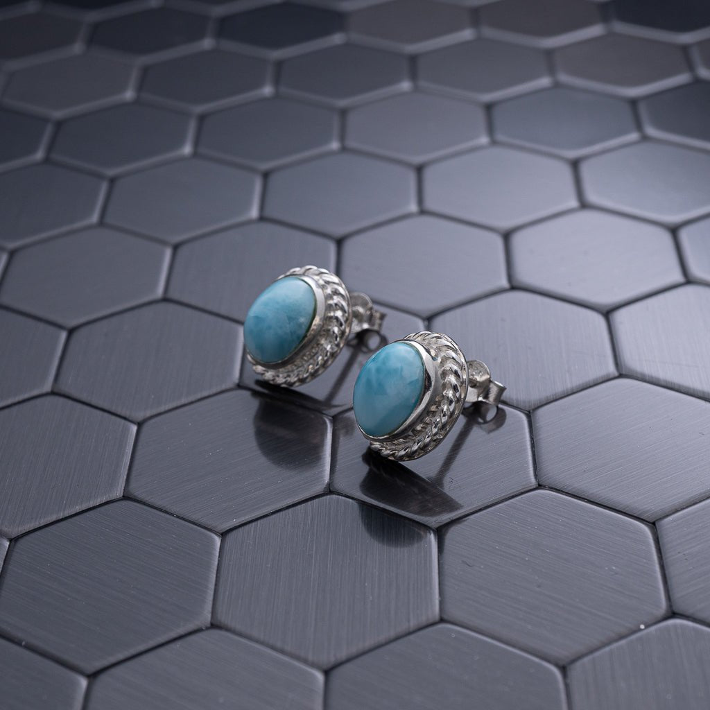 Larimar Earring, Dominica