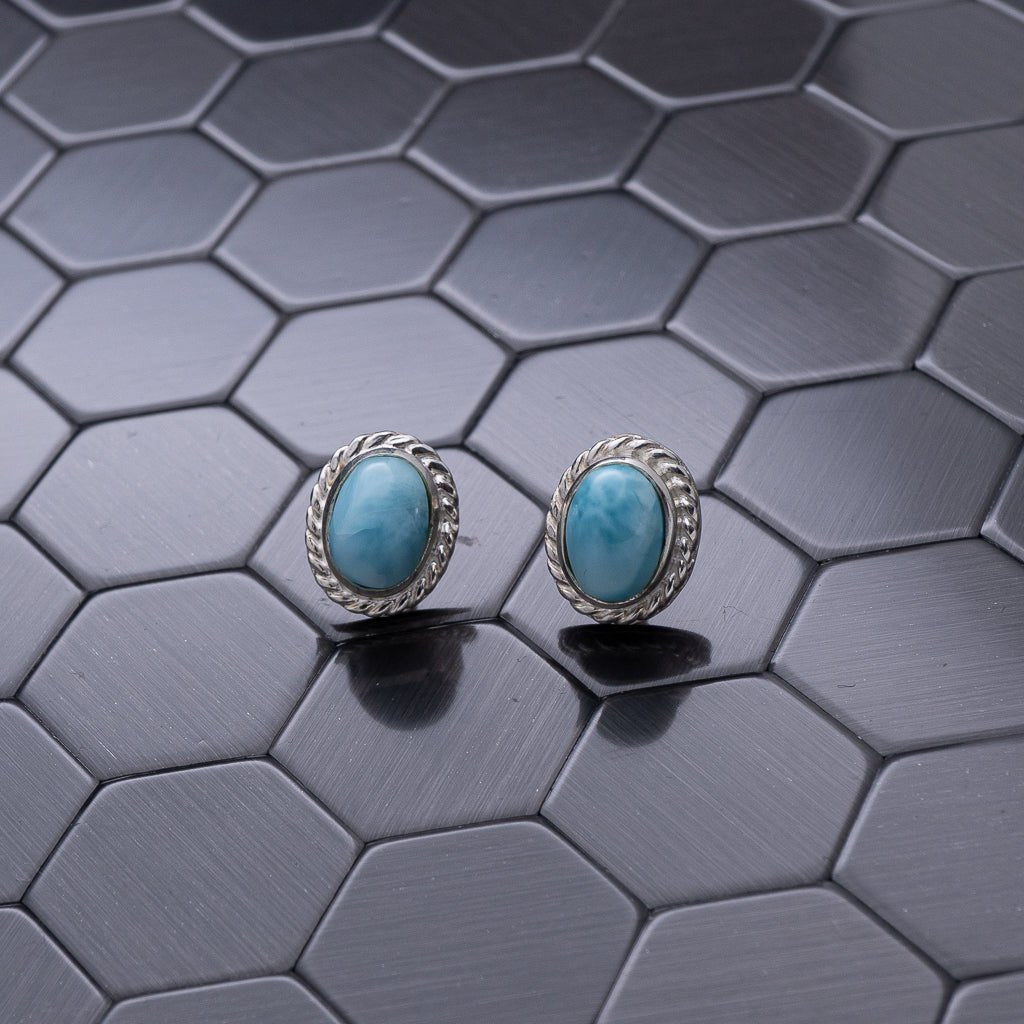 Larimar Earring, Dominica