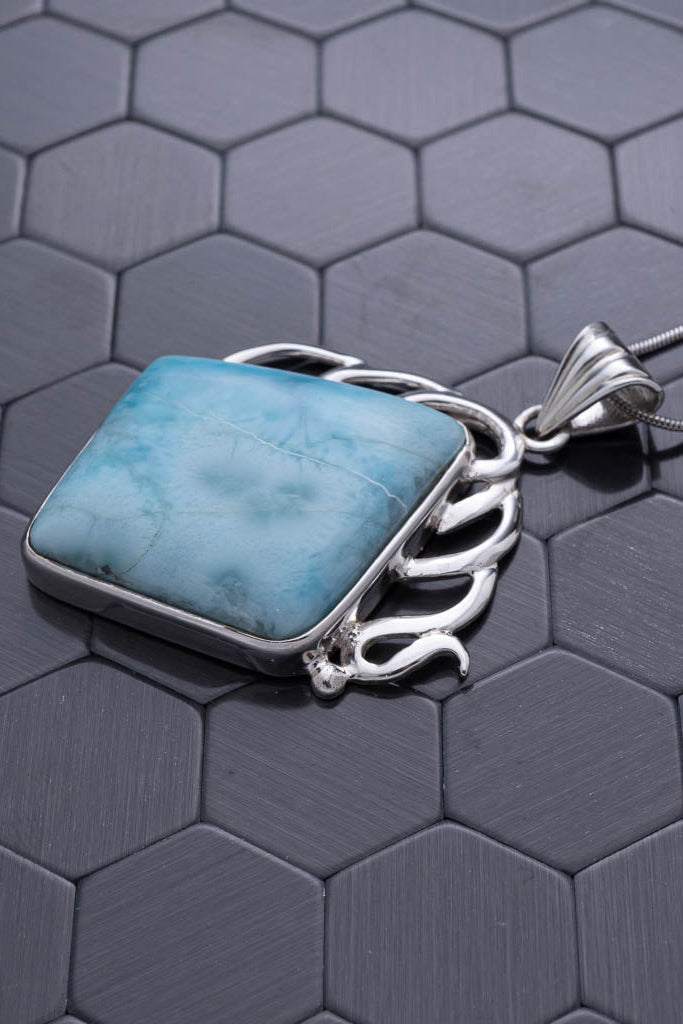 Larimar Pendant, Adara - Larimar Creations