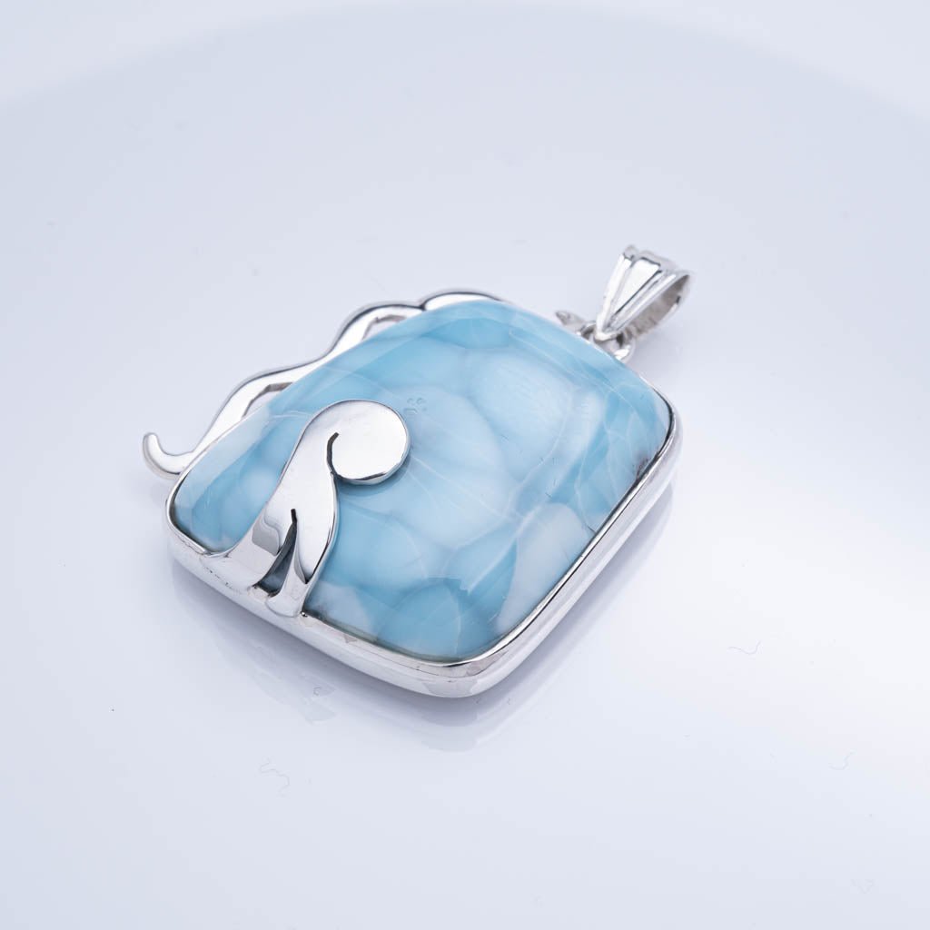 Larimar Pendant, Cassia