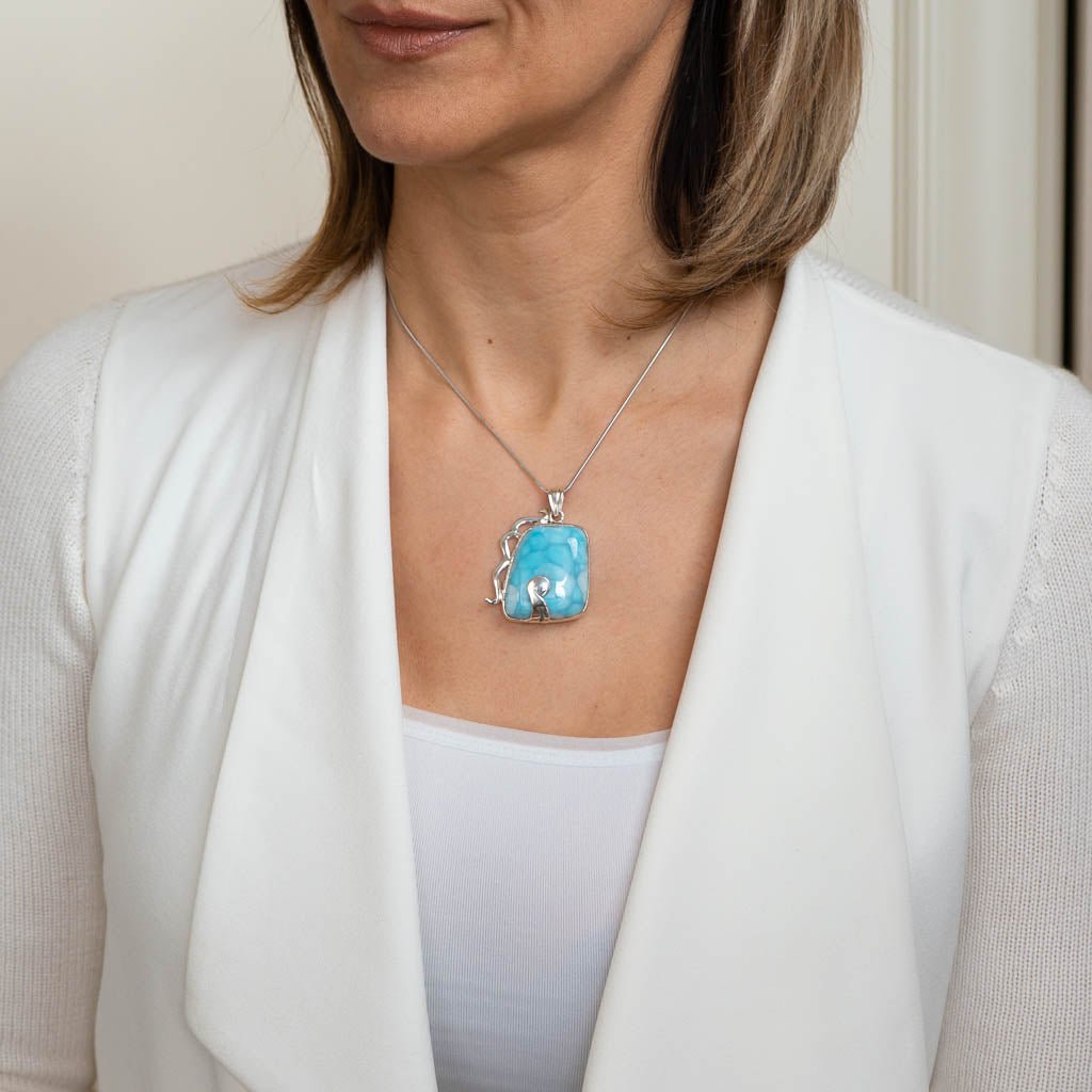 Larimar Pendant, Cassia
