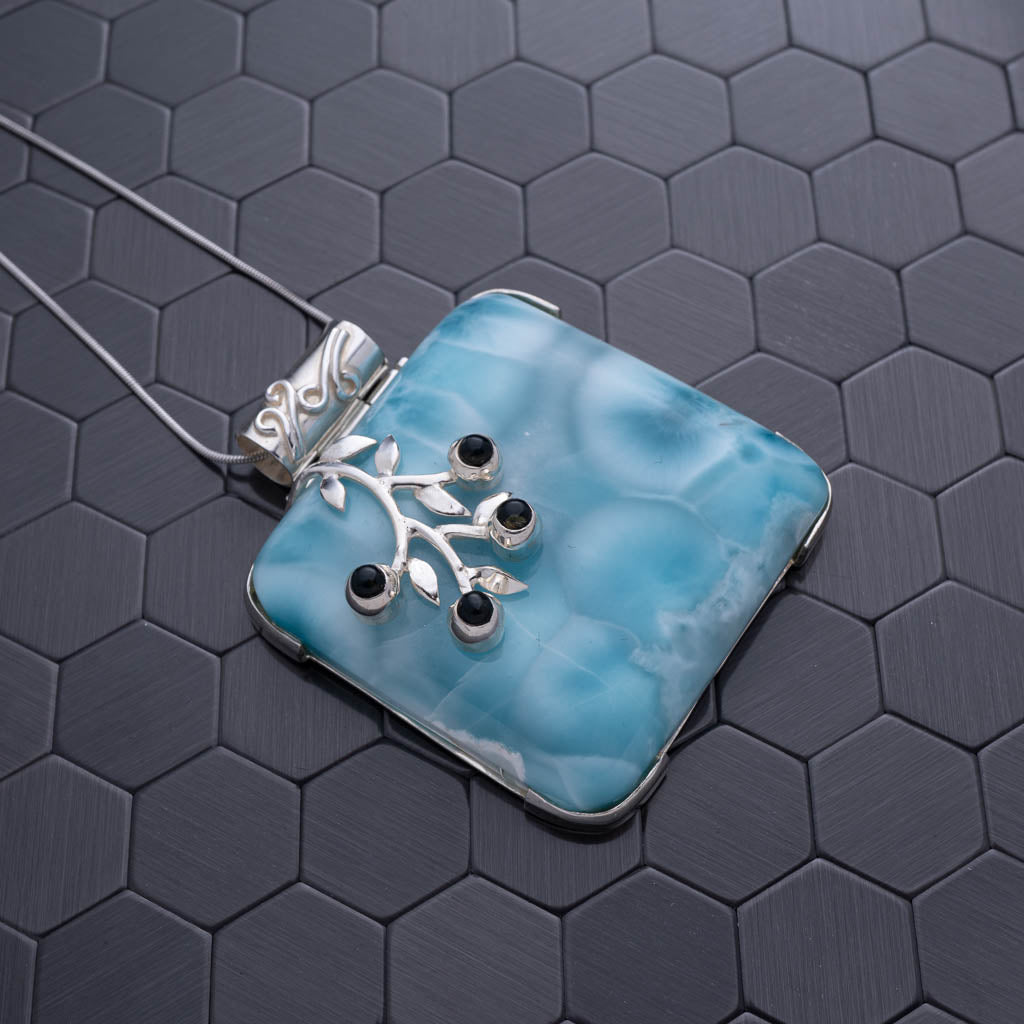 Larimar Pendant, Fleur