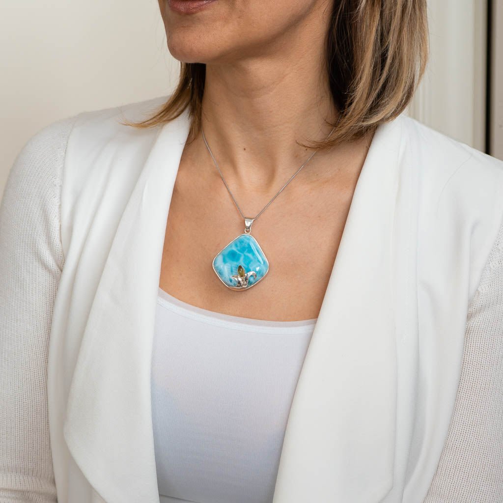 Larimar Pendant, Gia - Larimar Creations
