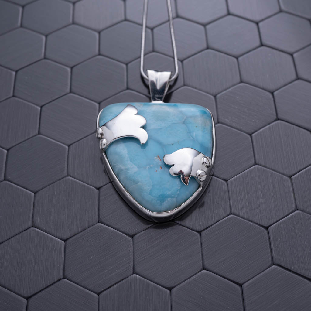 Larimar Pendant, Kelcey - Larimar Creations