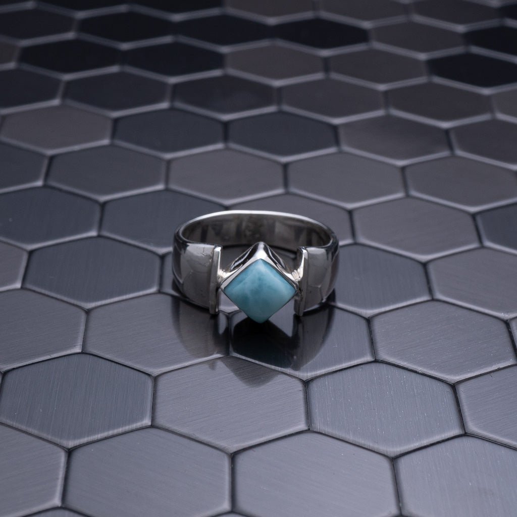 Larimar Ring, Elaria - Larimar Creations
