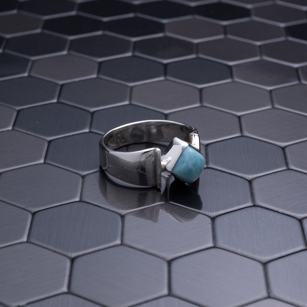 Larimar Ring, Elaria - Larimar Creations