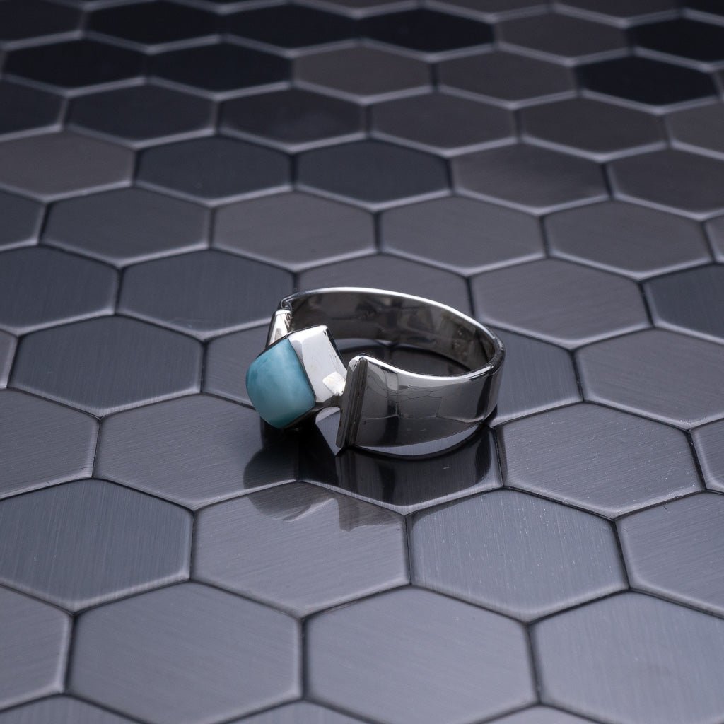 Larimar Ring, Elaria - Larimar Creations